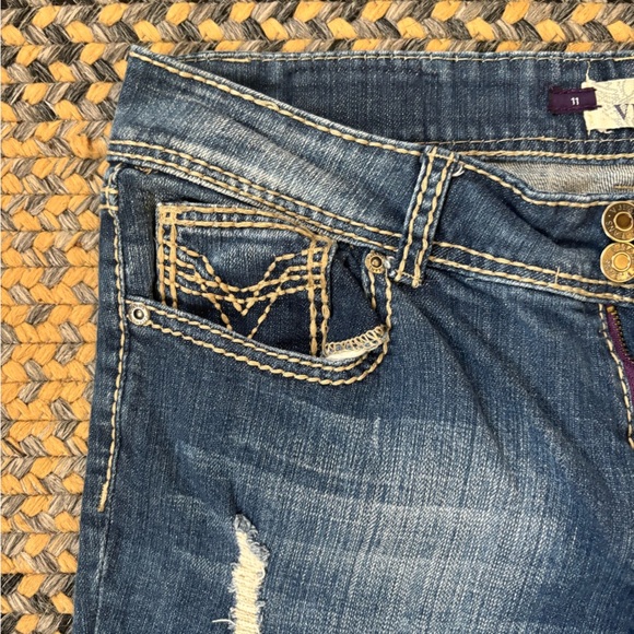 Women's Blue Jean Vigoss Capris,‎ Size 11 - Picture 2 of 7